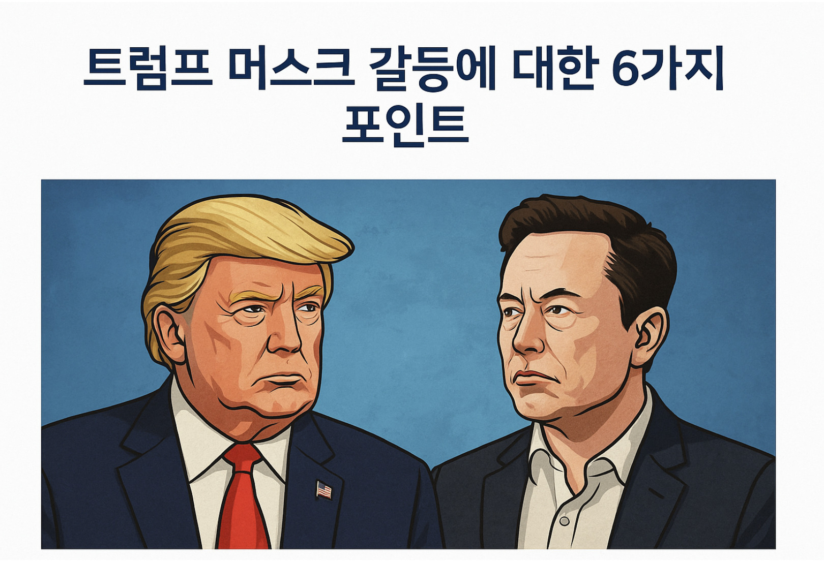 트럼프 머스크 갈등